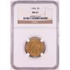 Image 1 : 1904 $5 Liberty Head Half Eagle Gold Coin NGC MS61