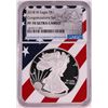 Image 1 : 2018-W $1 Proof American Silver Eagle Coin NGC PF70 Ultra Cameo Congratulations Flag