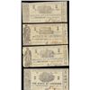 Image 1 : Lot of (4) 1864 $1 State of Louisiana Obsolete Notes