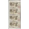 Image 1 : Uncut Sheet of (4) State of Louisiana Baby Bond Obsolete Notes