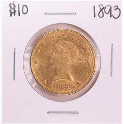 1893 $10 Liberty Head Eagle Gold Coin