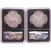 Image 2 : Lot of 1891 & 1892-O $1 Morgan Silver Dollar Coins NGC Genuine