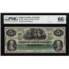 Image 1 : 1872 $5 State of South Carolina Obsolete Note PMG Gem Uncirculated 66EPQ