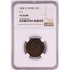 Image 1 : 1828 12 Stars C-2 Classic Head Half Cent Coin NGC VF30 BN