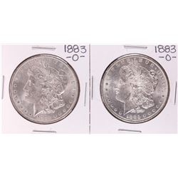 Lot of (2) 1883-O $1 Morgan Silver Dollar Coins