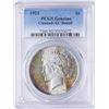 Image 1 : 1923 $1 Peace Silver Dollar Coin PCGS AU Details AMAZING Color