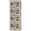 Image 1 : Uncut Sheet of (4) State of Louisiana Baby Bond Obsolete Notes