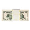 Image 2 : Pack of (100) Consecutive 1999 $10 Federal Reserve STAR Notes