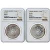 Image 1 : Set of (2) 1992MO Mexico 1 Onza Silver Libertad Coins NGC MS67