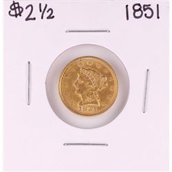 1851 $2 1/2 Liberty Head Quarter Eagle Gold Coin