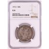 Image 1 : 1913 Barber Half Dollar Coin NGC G6