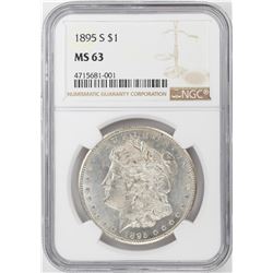 1895-S $1 Morgan Silver Dollar Coin NGC MS63