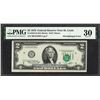 Image 1 : 1976 $2 Federal Reserve Note Misalignment Error Fr.1935-H PMG Very Fine 30