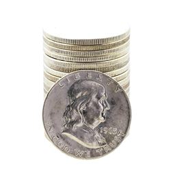 Roll of (20) Brilliant Uncirculated 1963-D Franklin Half Dollar Coins