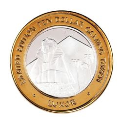 .999 Silver Luxor Las Vegas, Nevada $10 Casino Limited Edition Gaming Token
