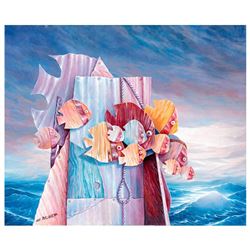 Avi Belaish Untitled Original Acrylic On Canvas