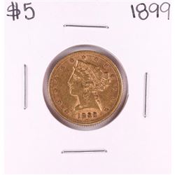 1899 $5 Liberty Head Half Eagle Gold Coin