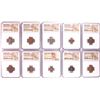 Image 1 : Lot of (10) Ancient Roman Empire Coins NGC Certified