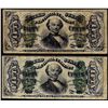 Image 1 : Lot of (2) 1863 Third Issue Fifty Cents Spinner Fractional Currency Notes