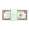 Image 1 : Pack of (100) Consecutive 1963A $2 Legal Tender Notes