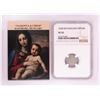 Image 1 : 1568 KB Hungary Denar 'Madonna and Child' Coin NGC XF45 w/ Story Box