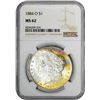 Image 2 : 1884-O $1 Morgan Silver Dollar Coin NGC MS62 Amazing Toning