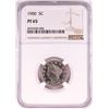 Image 1 : 1900 Proof Liberty V Nickel Coin NGC PF65