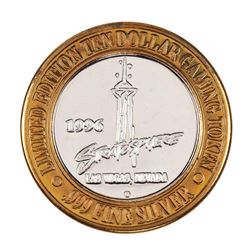 .999 Silver Stratosphere Las Vegas, Nevada $10 Casino Limited Edition Gaming Token