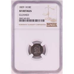 1829 Capped Bust Half Dime Coin NGC XF Details