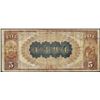 Image 2 : 1882 $5 BB American Exchange Bank of New York, NY CH# 1394 National Currency Note