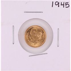 1945 Mexico Dos Y Medio Pesos Gold Coin
