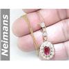 Image 1 : Certified 1.00 ct Peridot Solitaire Pendant 14kt Gold