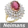 Image 1 : 2.50ct Gem Certified Ruby & VS Diamond Ring 14K