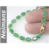 Image 1 : 15.25 ct USGL Certified Emerald Bracelet 14kt