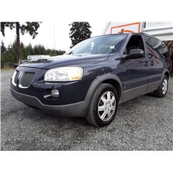 I2 --  2009 PONTIAC MONTANA  , Grey , 146352  KM's