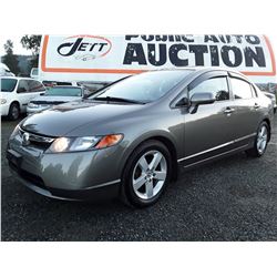 E2 --  2008 HONDA CIVIC EXL , Grey , 144352  KM's