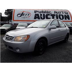 A12C --  2005 KIA SPECTRA LX , Grey , 336535  KM's