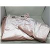 Image 1 : Crushed Velvet Curtain Panels- Light Pink