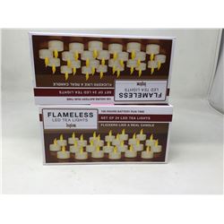 Flameless LED Tea Lights (2 x 24)