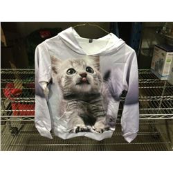 Kitten Graphic Hoodie (130)