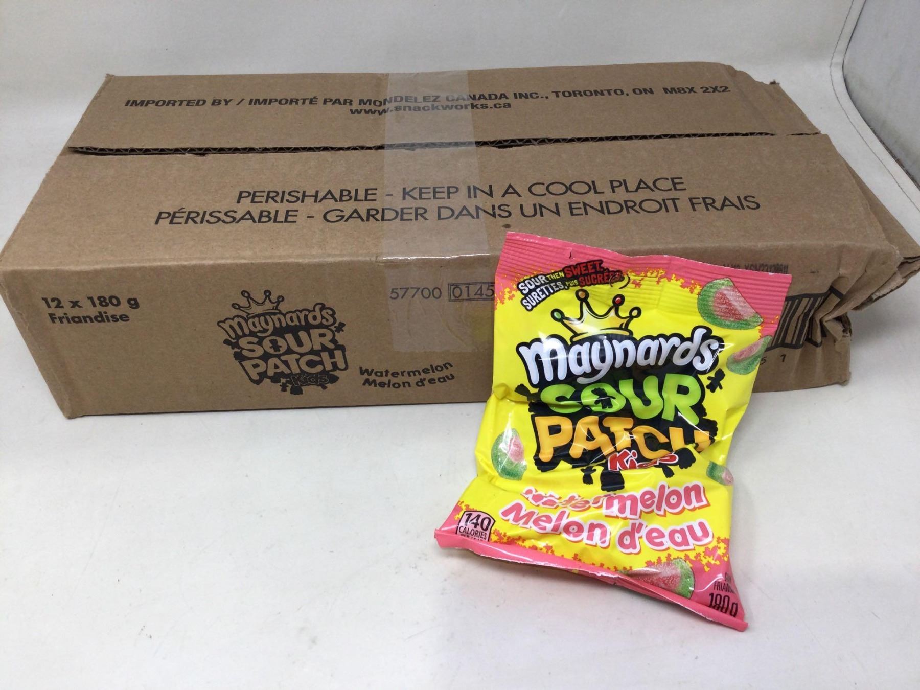 Case of Maynards Sour Patch Watermelon Candy (12 x 180g)