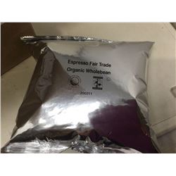 Case of Espresso Fair Trade Organic Whole Bean Coffee (8 x 8oz)