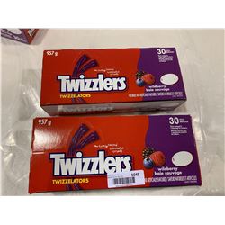Twizzlers Wildberry Twizzelators Licorice Candy (957g) Lot of 2