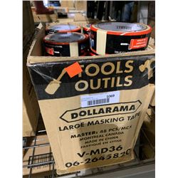 Case of 48 LargeDuramax Masking Tape Rolls