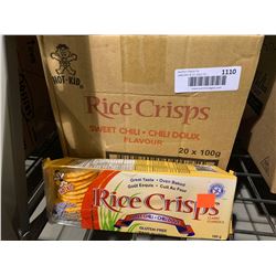 Case of Rice Crisps Sweet Chili Flavor (20 x 100g)