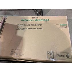 Case of 1000 Sysco Silicone Parchment Paper (16" x 24")