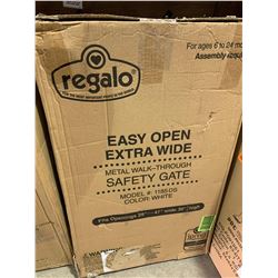 Regalo Easy Open Extra Wide Metal-Walk Through Safety Gate (29" - 47" W x 30" H)