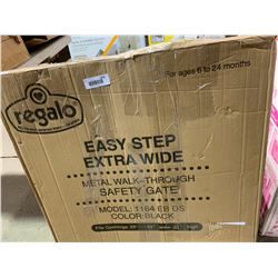 Regalo Easy Step Extra Wide Metal Walk-Through Safety Gate (29" - 49" W x 30" H)