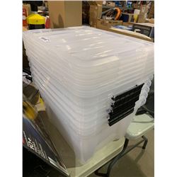 Lot of Plastic Storage Totes
