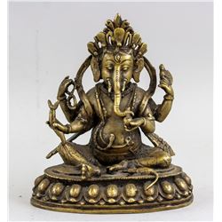 Indian Bronze Ganesha Statue